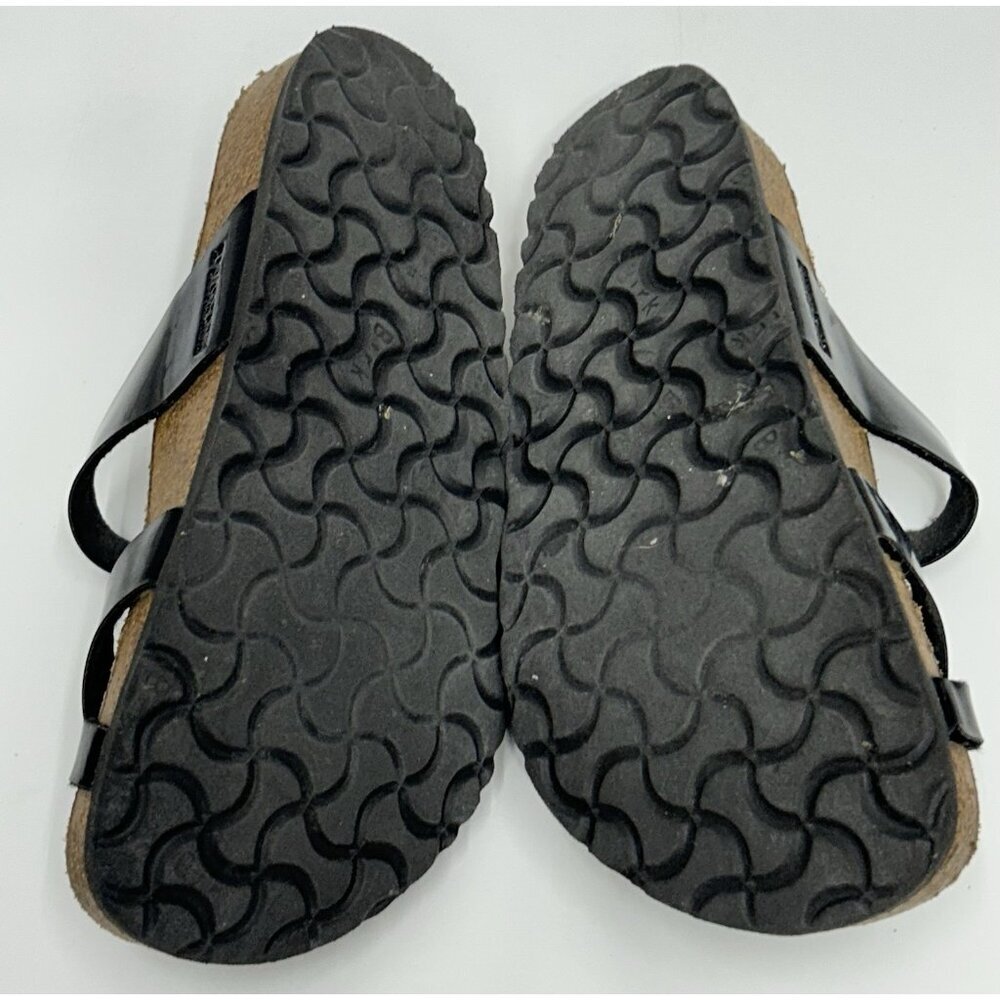 Birkenstock Nayari Toe Loop Sandals Women’s 36 US 5-5.5 Black Patent Leather - Picture 8 of 8
